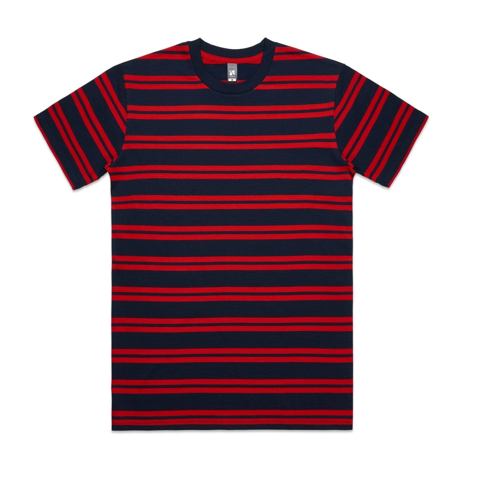 As Colour Casual Wear NAVY/RED / XSM As Colour Men's classic stripe tee 5044